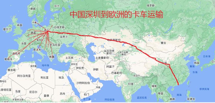 卡航线路图